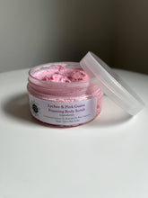 Load image into Gallery viewer, Lychee &amp; Pink Guava Foaming Body Scrub 100g