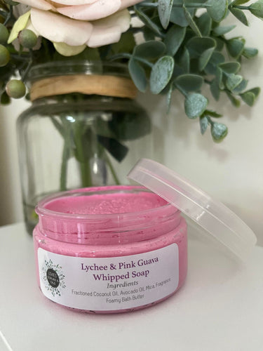 Lychee & Pink Guava Whipped Soap 100g